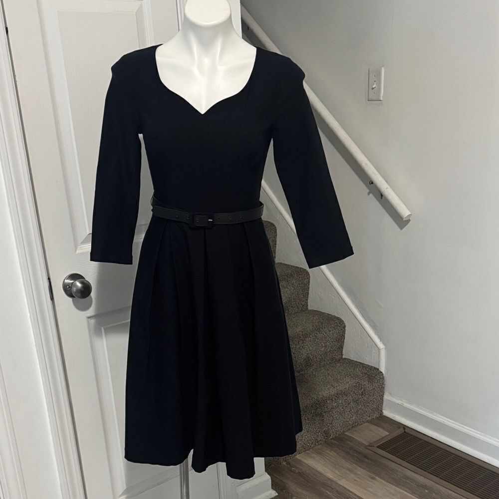 Modcloth Black 3/4 Sleeve Dress Size Small